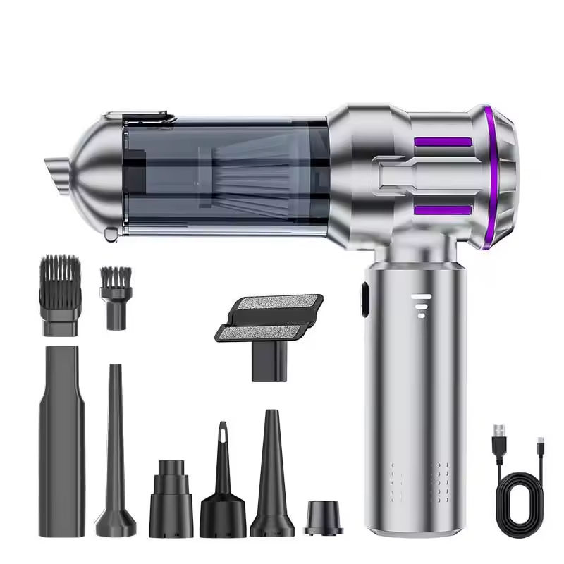 Powerful 16000Pa Suction Cordless Car Vacuum Cleaner 6000mAh Rechargeable Handheld Vacuum Cleaner for Home Office and Pet Care