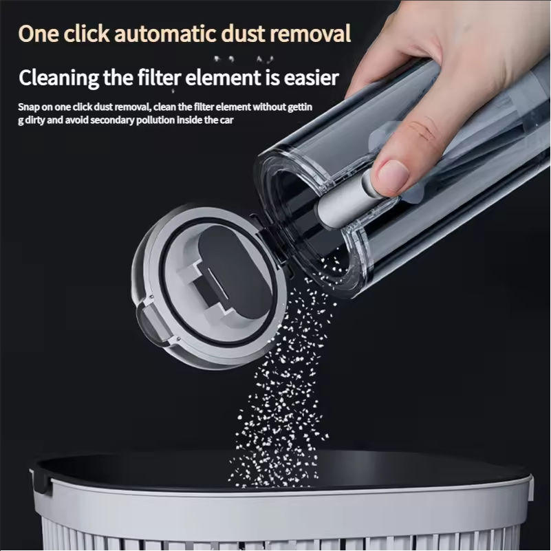 Powerful 16000Pa Suction Cordless Car Vacuum Cleaner 6000mAh Rechargeable Handheld Vacuum Cleaner for Home Office and Pet Care