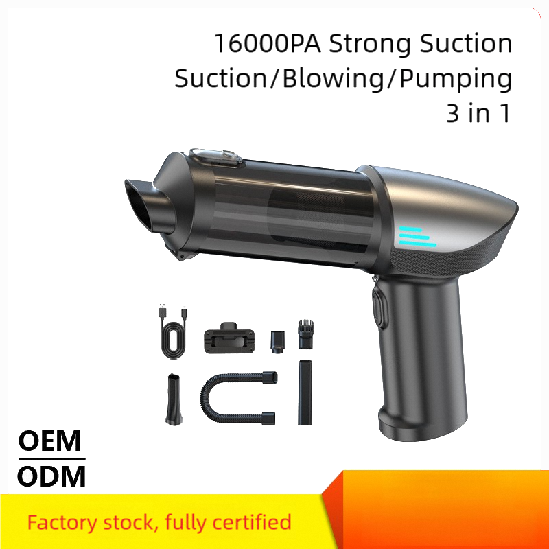 Wireless handheld car-mounted brushless vacuum cleaner, vehicle-sized compact dual-function suction and blowing machine, super strong suction power
